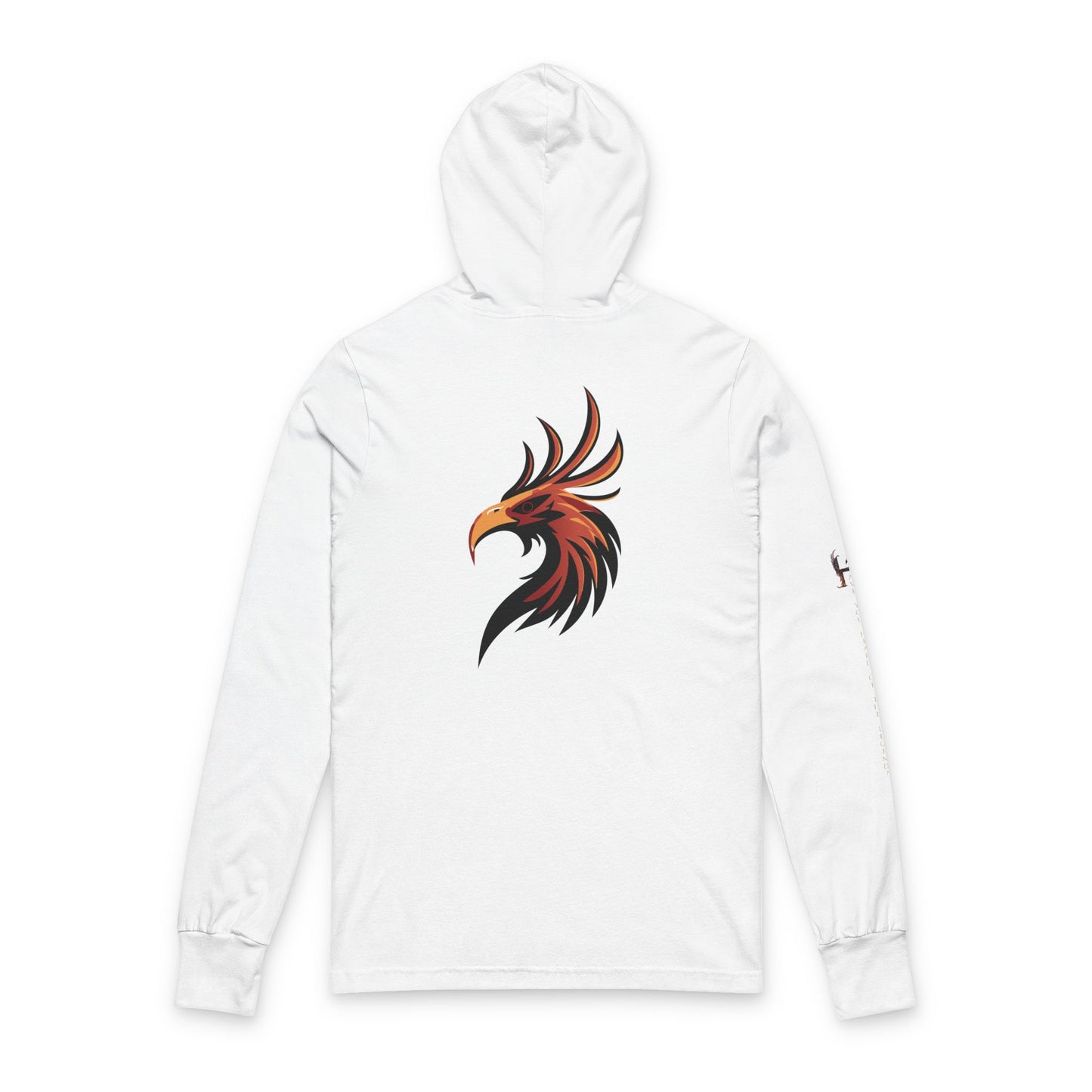 Fiery Phoenix Hooded Long Sleeve Tee - Unisex