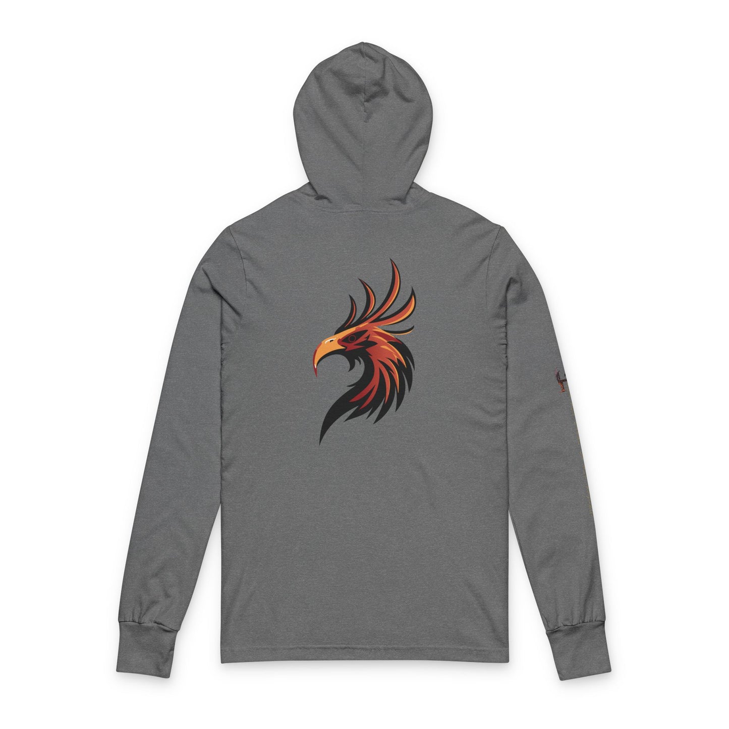 Fiery Phoenix Hooded Long Sleeve Tee - Unisex