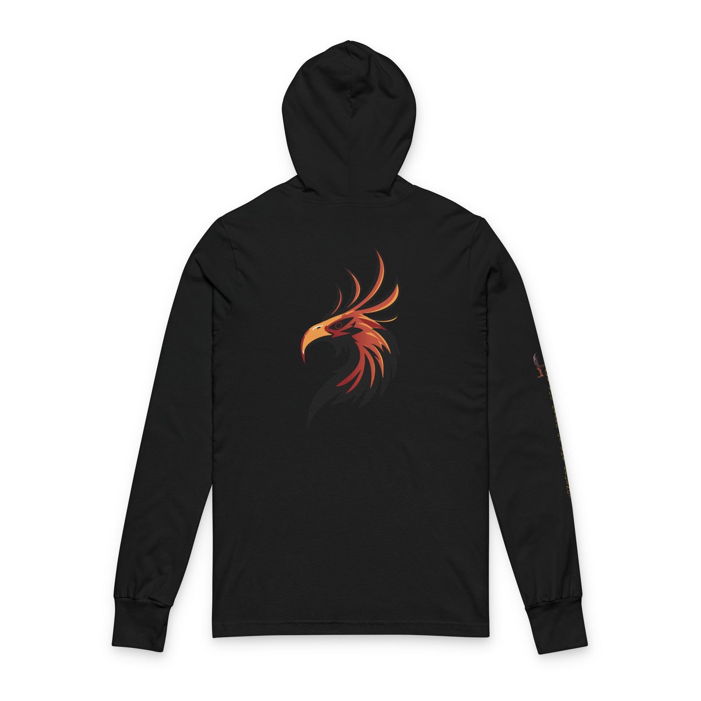Fiery Phoenix Hooded Long Sleeve Tee - Unisex